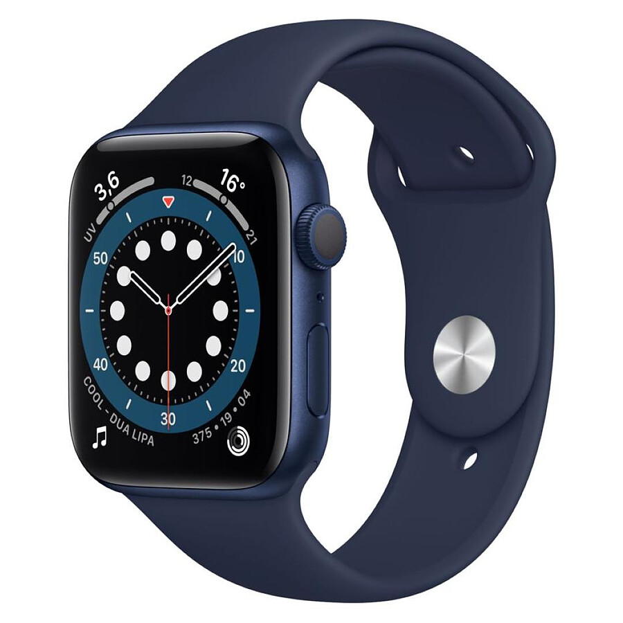 Apple Watch Series Aluminium Bleu Bracelet Sport Bleu Gps