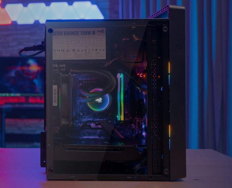 AeroCool CS-109-S - Noir - Vue latérale