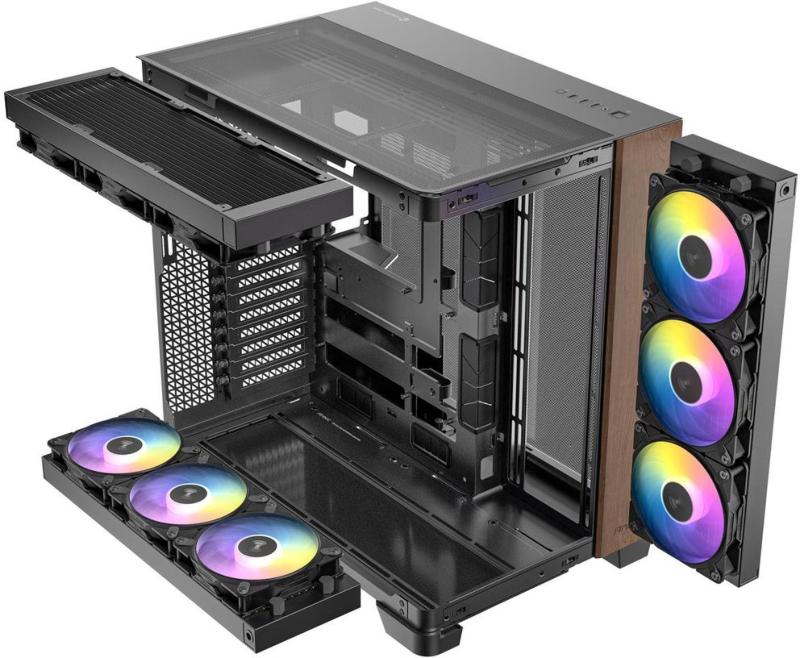 Boîtier Antec C8 Curve Wood panoramique