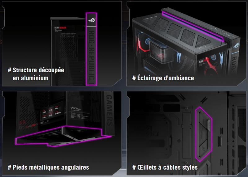 Écran LCD IPS 9,2″ du boîtier ASUS ROG Cronox GR801