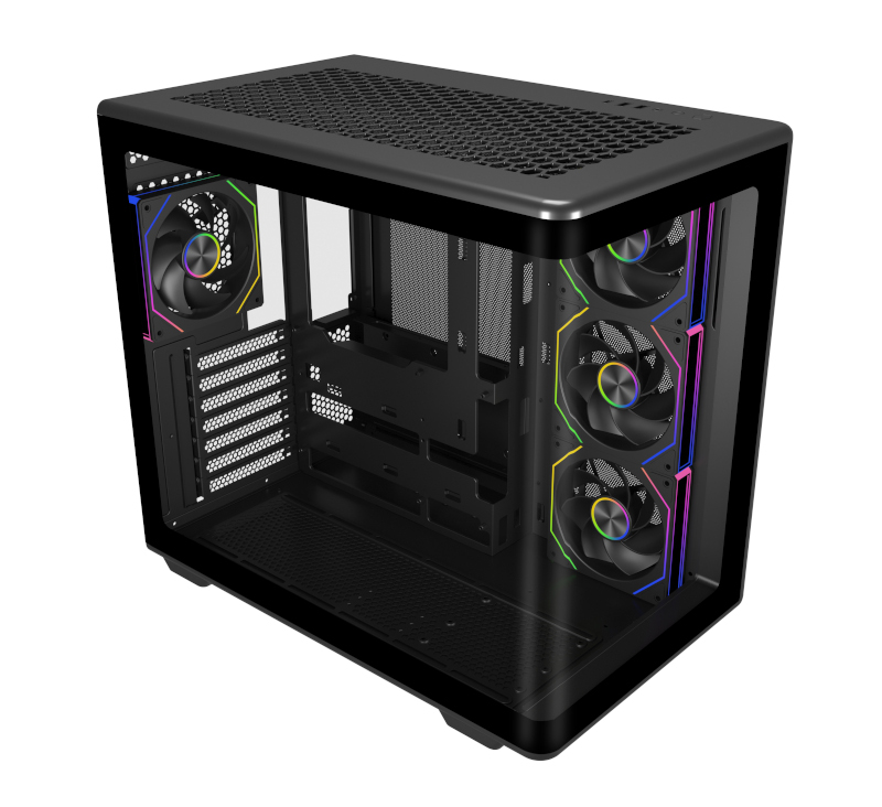 Boîtier moyen tour Cooler Master Elite 600 ARGB avec fenêtre latérale en verre trempé