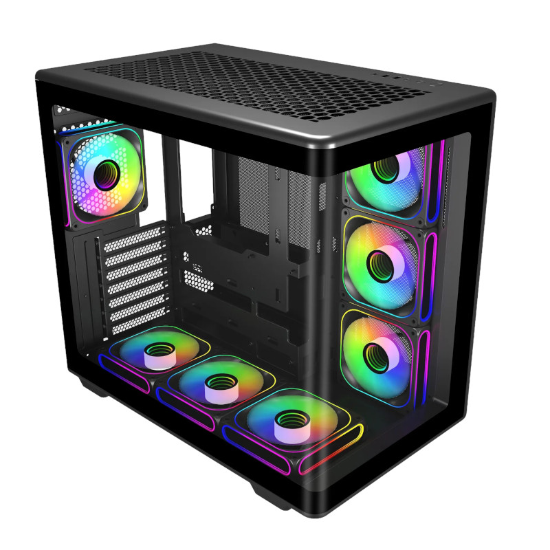 Boîtier moyen tour Cooler Master Elite 600 ARGB avec fenêtre latérale en verre trempé