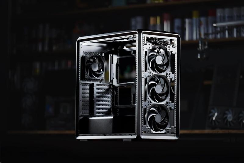 Boîtier Cooler Master MasterFrame 600 avec structure ouverte