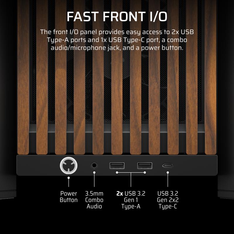 intérieur Corsair Frame 4000D RS Wood spacieux