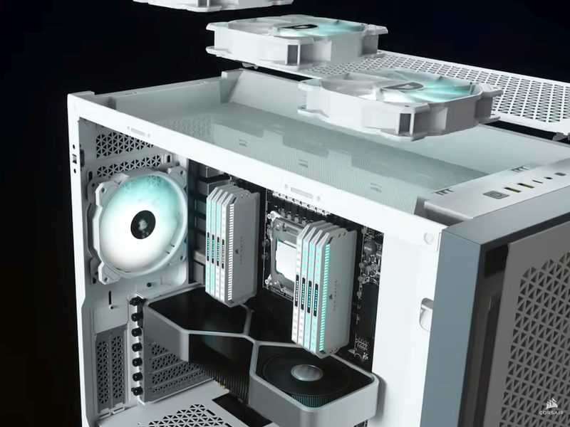 Intérieur Corsair 5000X iCUE RGB Blanc