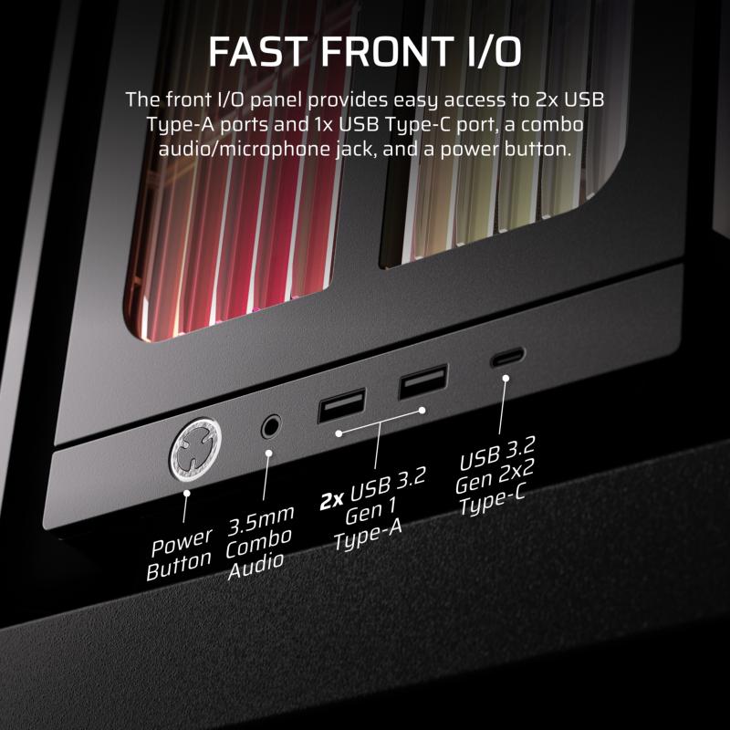 Corsair FRAME 4000X intérieur montage PC gaming