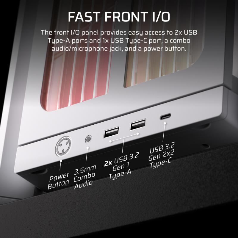 Corsair FRAME 4000X intérieur montage PC gaming