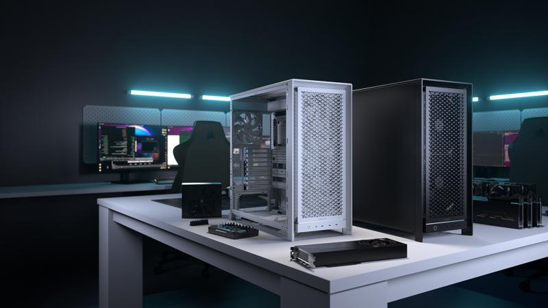 Intérieur du boîtier Corsair FRAME 5000D Workstation