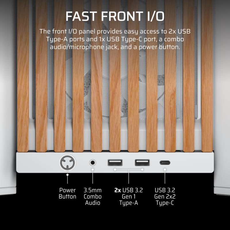intérieur Corsair Frame 4000D RS Wood spacieux