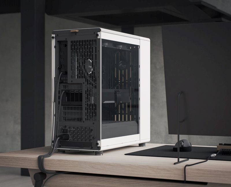 Fractal Design North TG - Blanc - Vue latérale