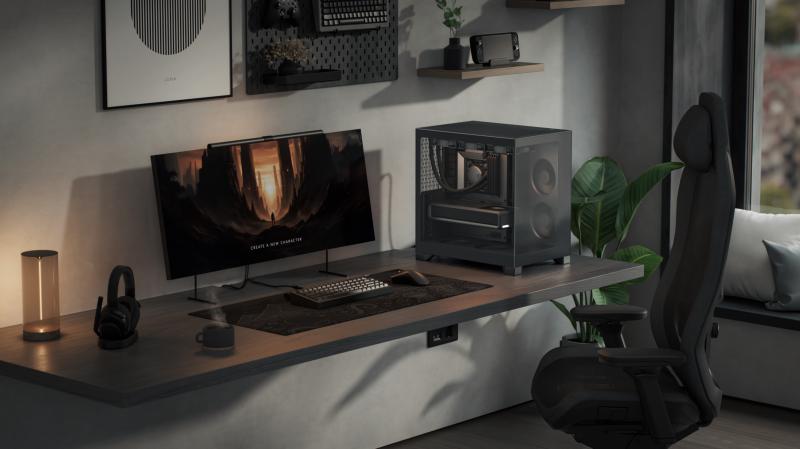 Intérieur du Fractal Design Pop 2 Vision Black double chambre câbles organisés