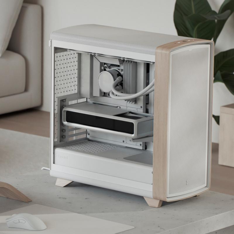 Boîtier PC Fractal Summit Solid avec éléments en bois
