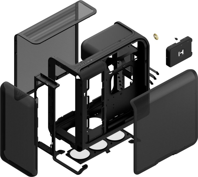 Hyte X50 Air - Gestion des câbles