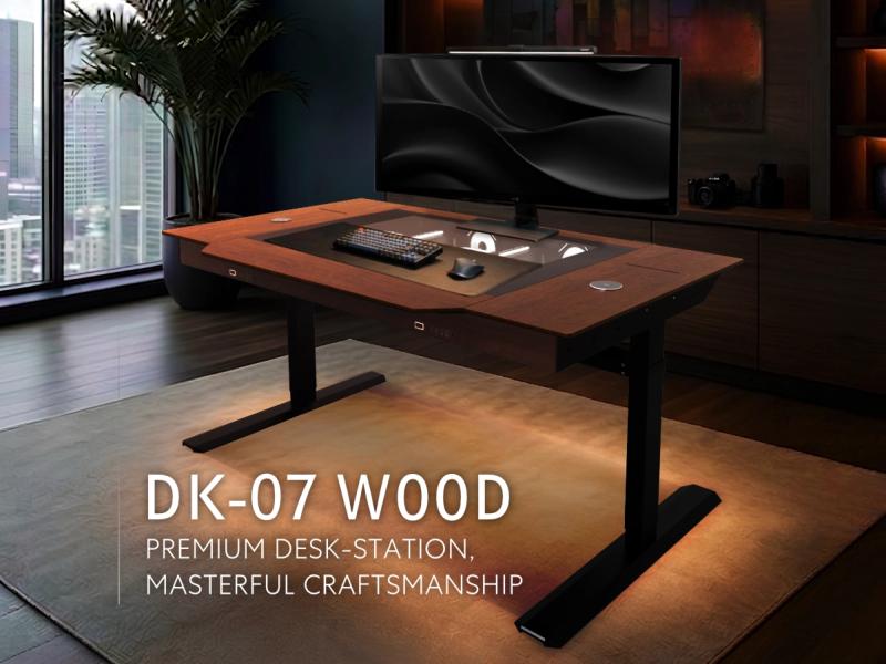 Bureau boîtier PC Lian Li DK07 WOOD