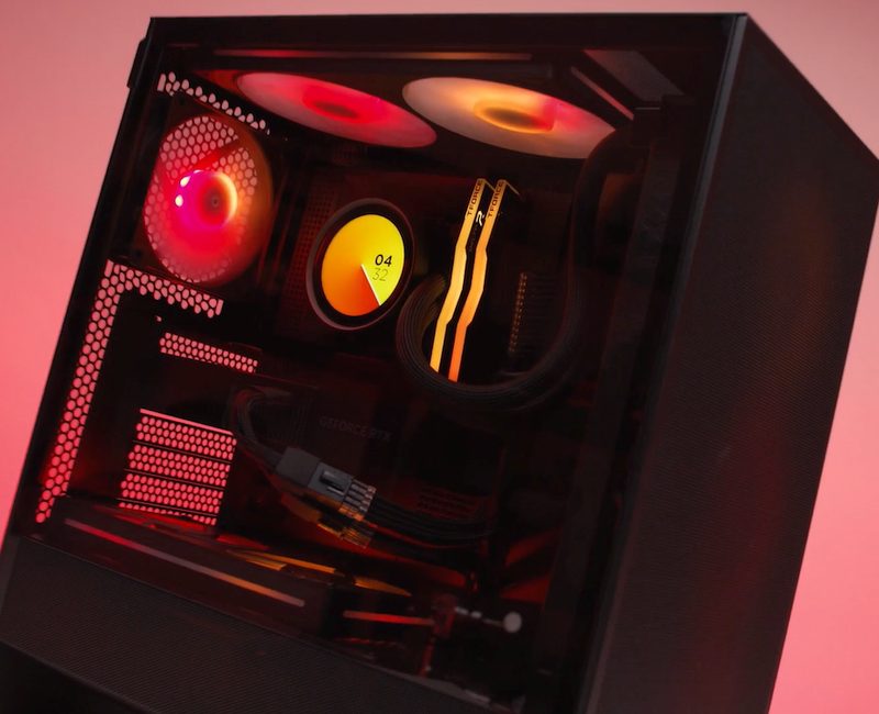 NZXT H5 Flow RGB - Noir - Vue latérale