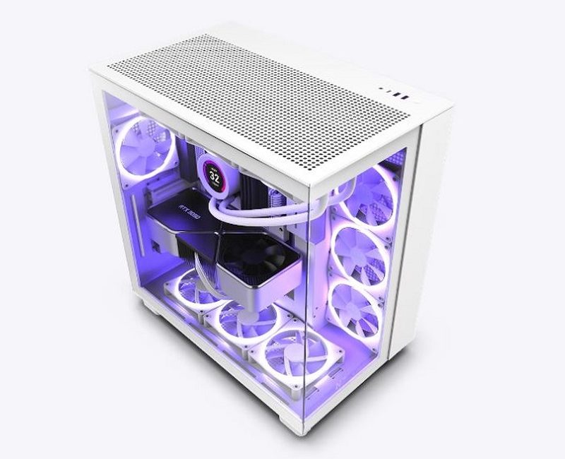 NZXT H9 Flow - Blanc
