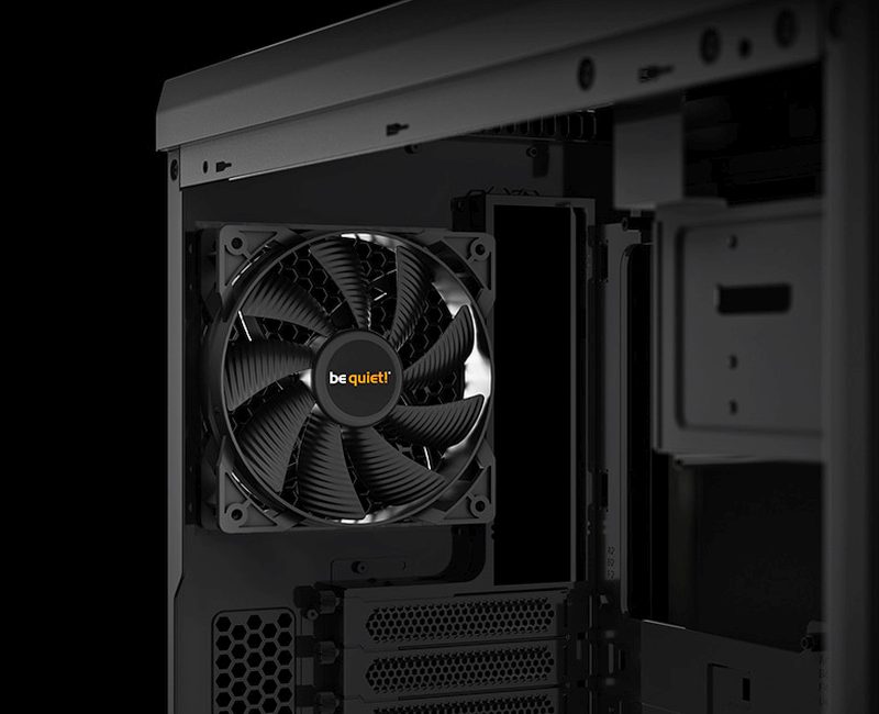 be quiet! Pure Base 600 - Noir - Vue latérale