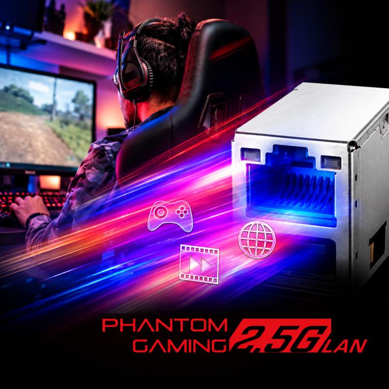 Illustration de l'univers Phantom Gaming des cartes mères ASRock