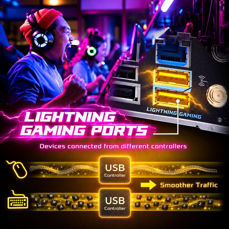 Carte mère ASRock B850 Riptide WiFi avec mémoire DDR5, PCIe 5.0 et connectivité Wi-Fi 7