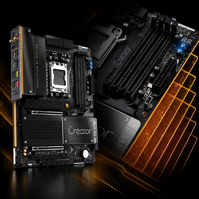 Connectivité PCIe 5.0 DDR5 USB4 et double Ethernet de la carte mère ASRock X870 Taichi Creator