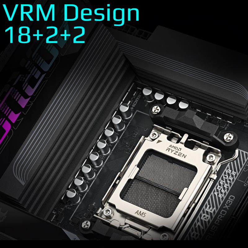 Refroidissement et stockage M.2 de la Gigabyte X870E AORUS PRO X3D