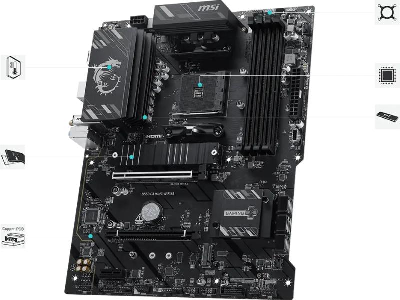 Performances PCI Express 4.0 et refroidissement de la MSI B550 GAMING