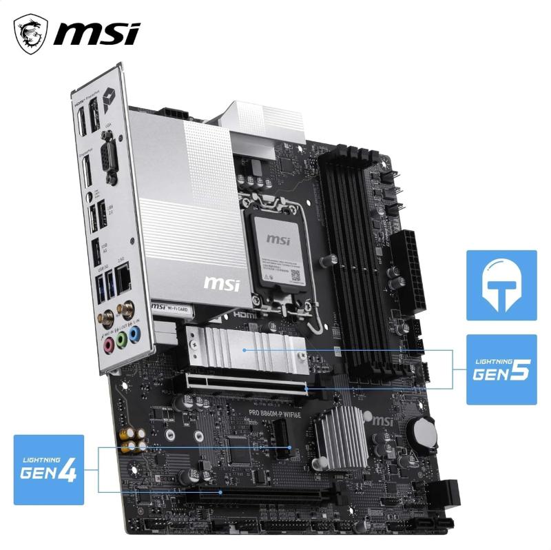 Plateforme Intel B860 de la MSI PRO B860M-P WIFI6E