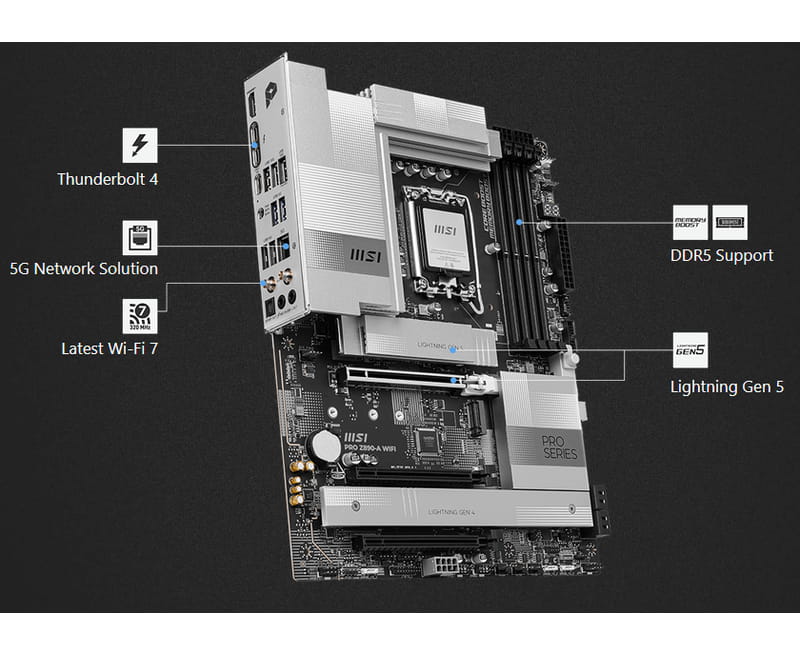 Carte mère MSI PRO Z890-A WIFI vue générale