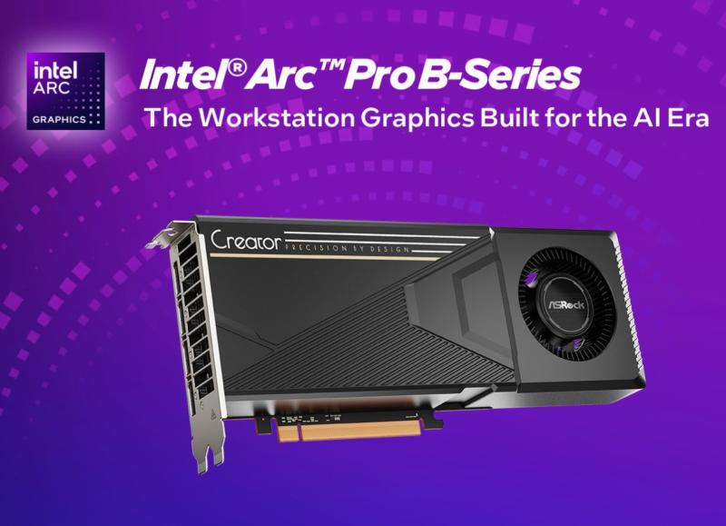 Carte graphique professionnelle ASRock Intel Arc Pro B70 Creator 32 Go