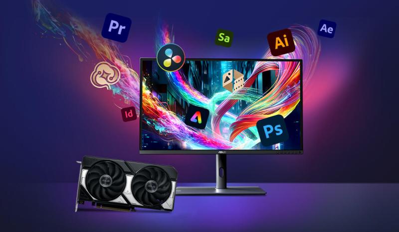 Refroidissement à deux ventilateurs de la ASUS Dual GeForce RTX 5060