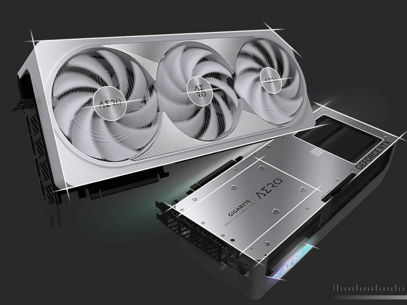 Carte graphique blanche triple ventilateur Gigabyte Nvidia GeForce RTX  4060Ti AE