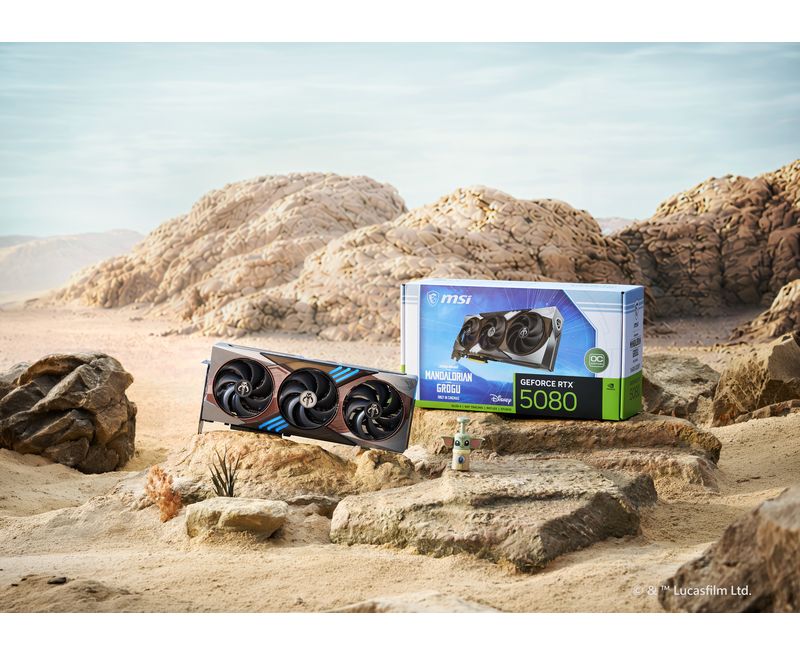 Refroidissement TRI FROZR 4 de la MSI RTX 5080 Star Wars