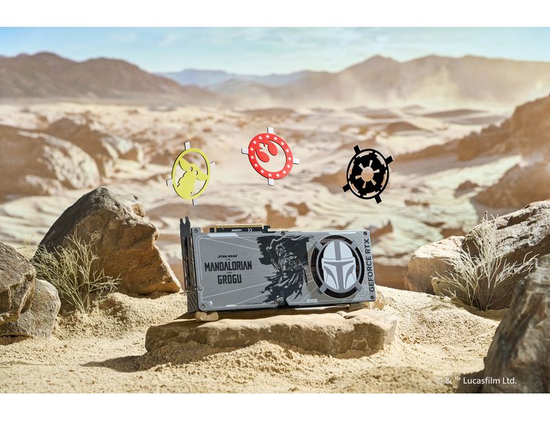 MSI RTX 5080 édition limitée Star Wars vue de face
