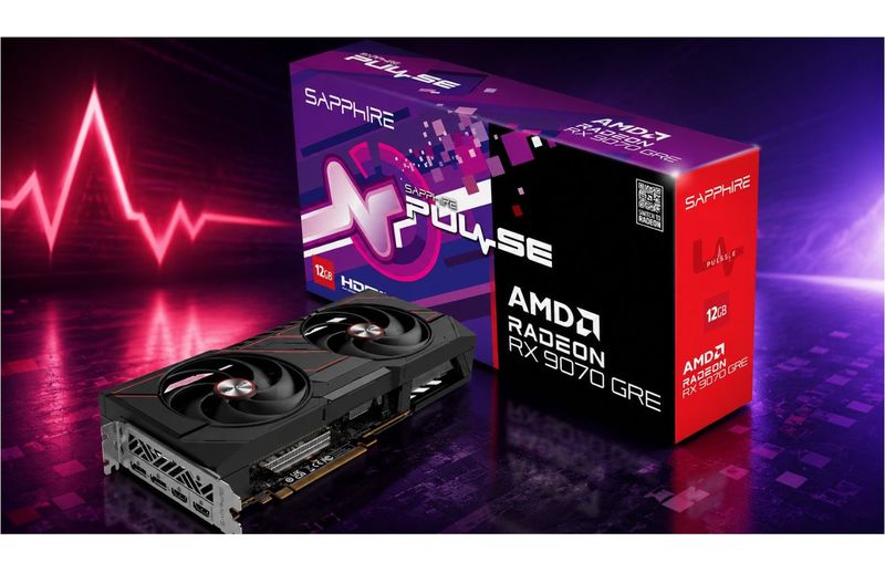 Carte graphique Sapphire PULSE AMD Radeon RX 9070 GRE Gaming OC 12GB