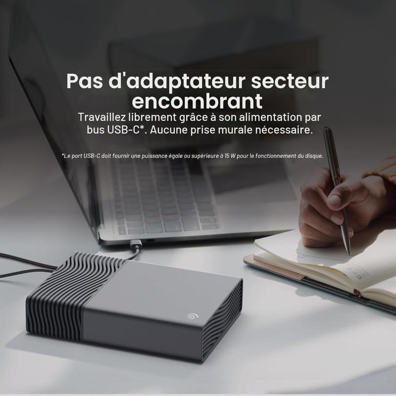 Disque dur externe Seagate One Touch HDD 8 To noir USB-C