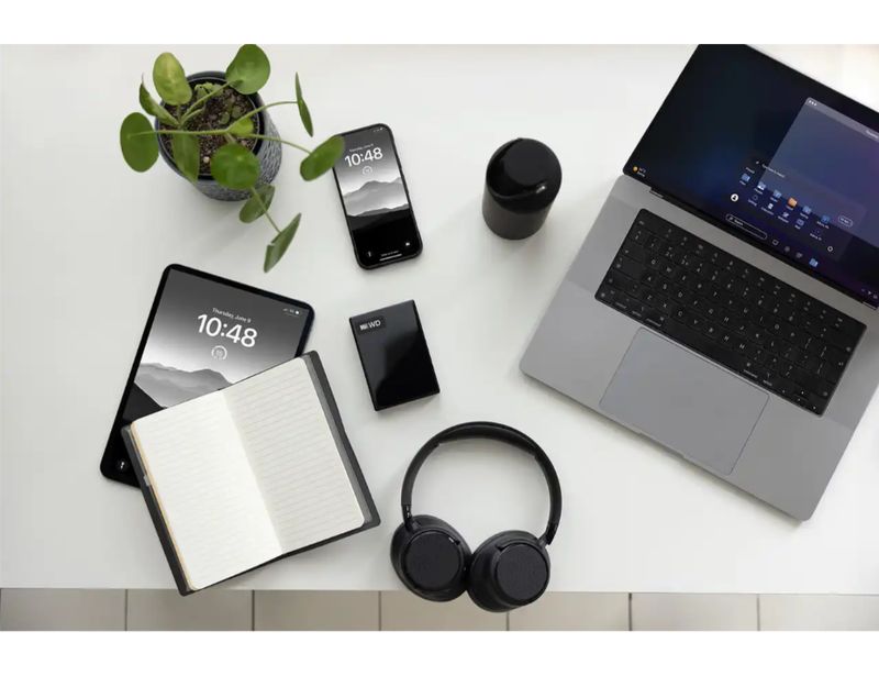 Disque dur externe WD My Passport 2 To Noir USB-C