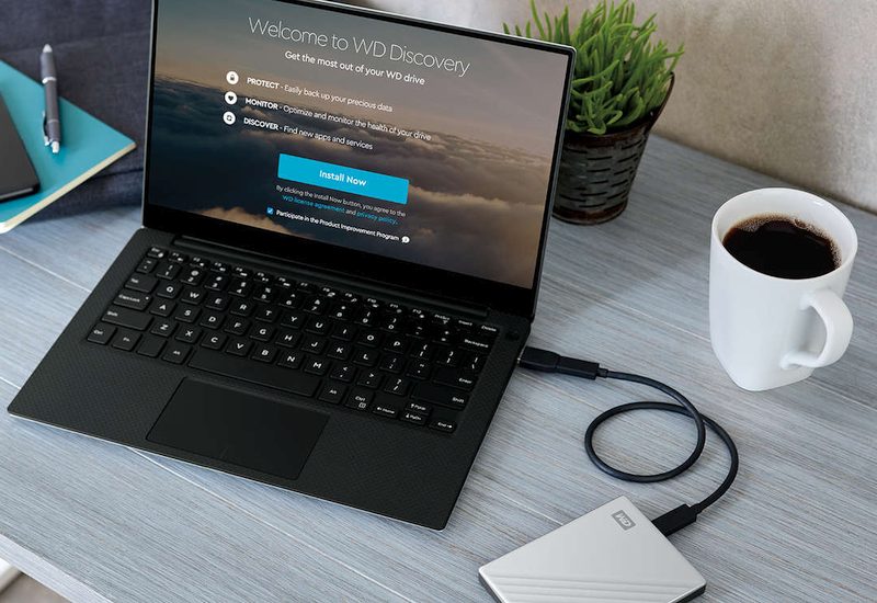 disque dur externe Western Digital My Passport Ultra 4 To Gris