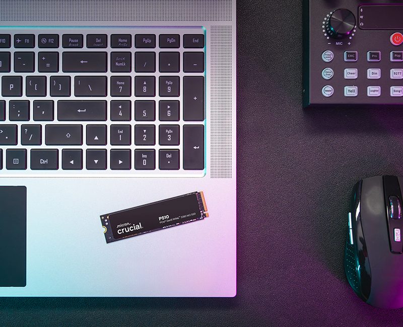 Crucial P510 1 To SSD NVMe PCIe 5.0 sans dissipateur