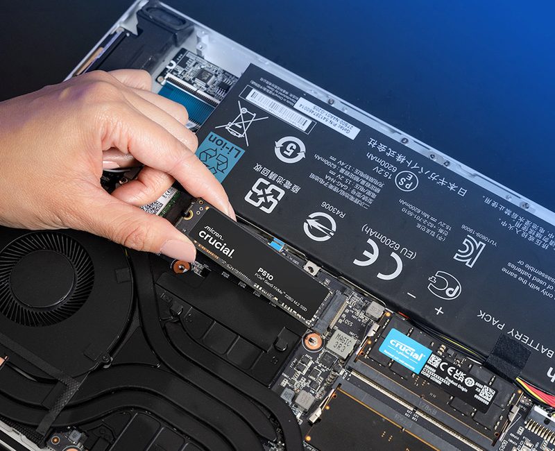 Performances Crucial P510 1 To SSD NVMe PCIe 5.0 sans dissipateur
