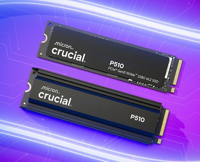 Crucial P510 2 To avec dissipateur thermique NVMe PCIe 5.0