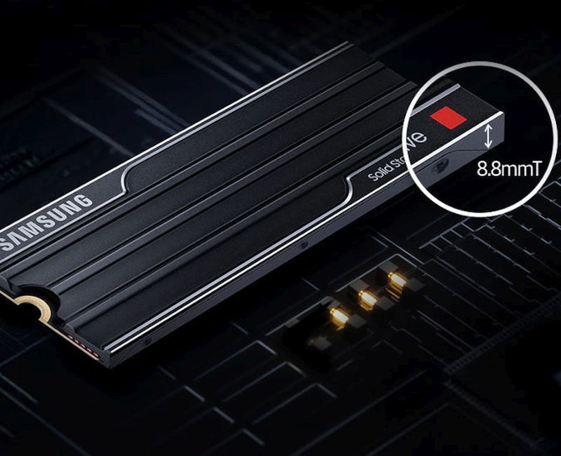 Samsung 9100 PRO 1 To avec dissipateur SSD NVMe PCIe 5.0