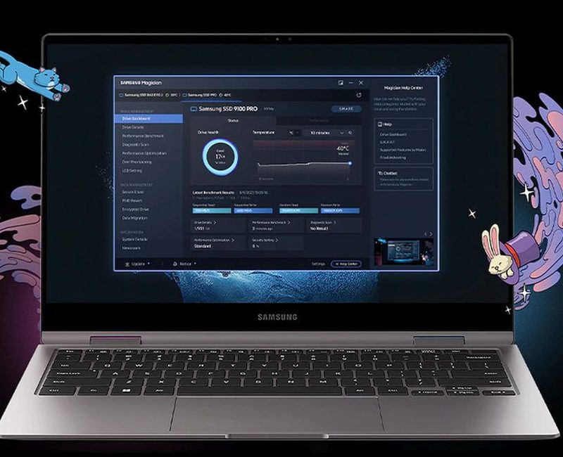 Performances Samsung 9100 PRO 1 To avec dissipateur thermique