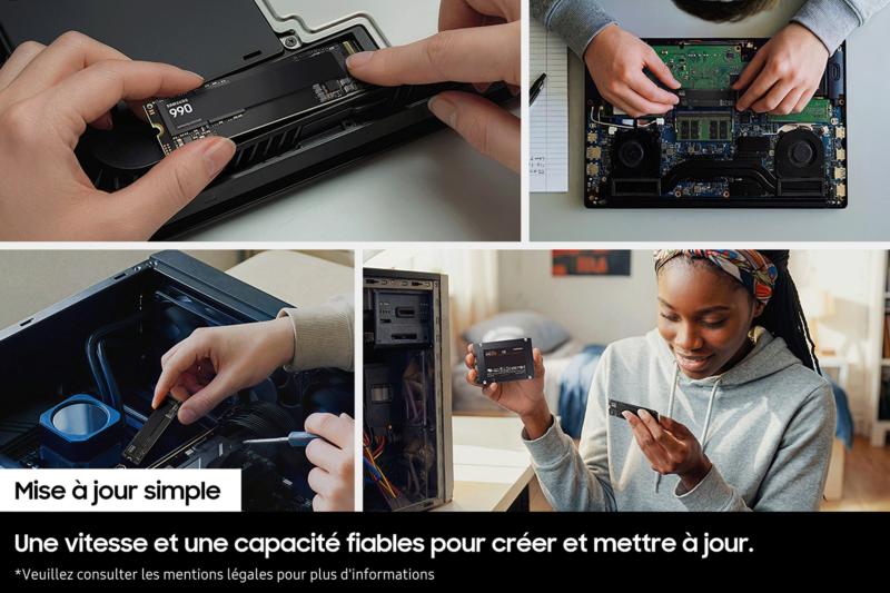 Capacité de stockage du Samsung 990 2 To
