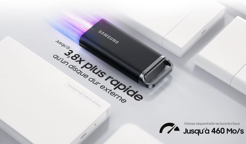Stockage et performances du Samsung T5 EVO 8 To