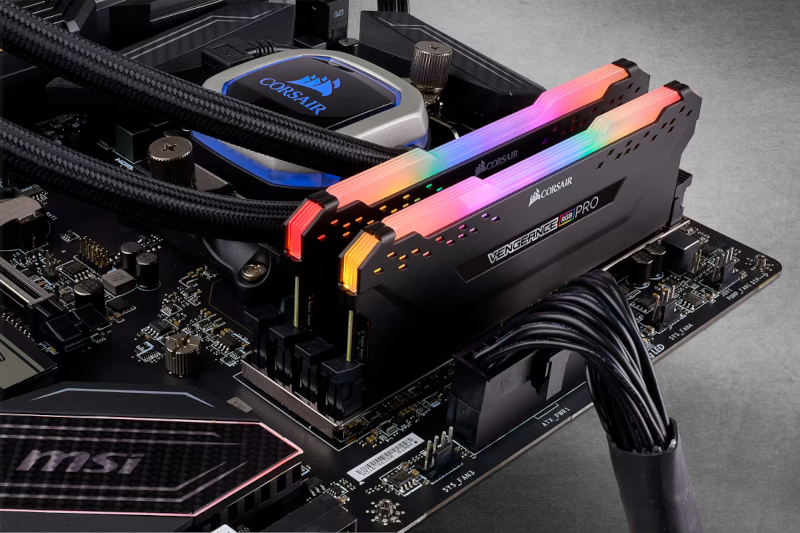 Éclairage RGB de la mémoire Corsair Vengeance RGB PRO Series