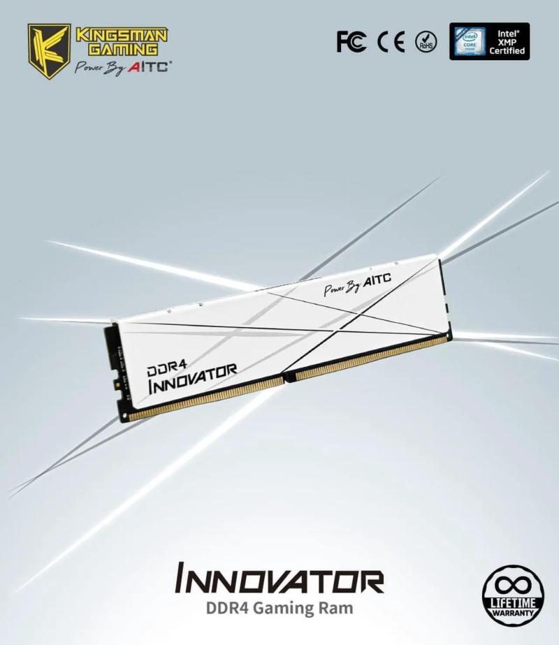 Mémoire PC Kingsman Gaming DDR4 Innovator 16 Go blanche