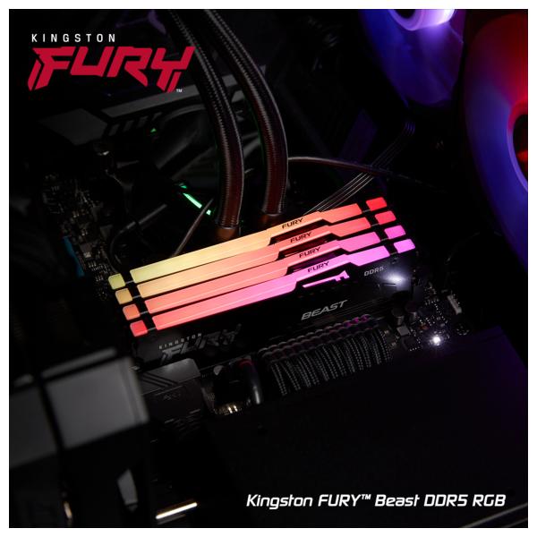 Kingston HyperX Fury RGB 16Go (2x8Go) DDR4 3200MHz - Mémoire PC Kingston  sur