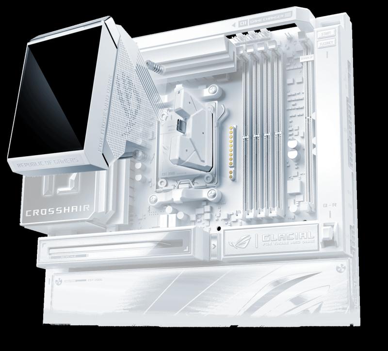 Tuyaux courts 250 mm ASUS ROG Strix SLC IV 360 ARGB LCD