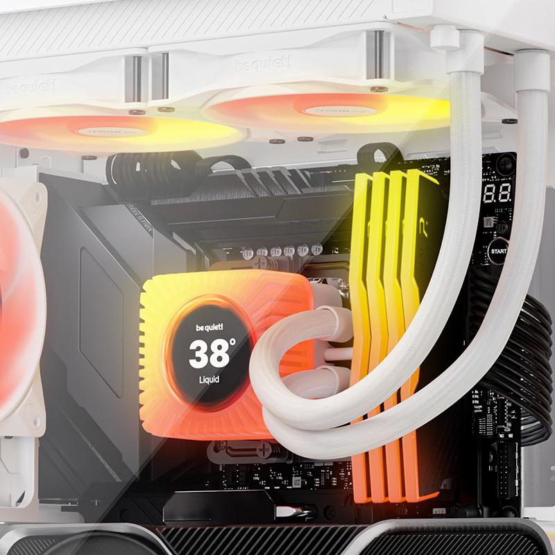 Radiateur 360 mm et ventilateurs du be quiet! Light Loop IO LCD