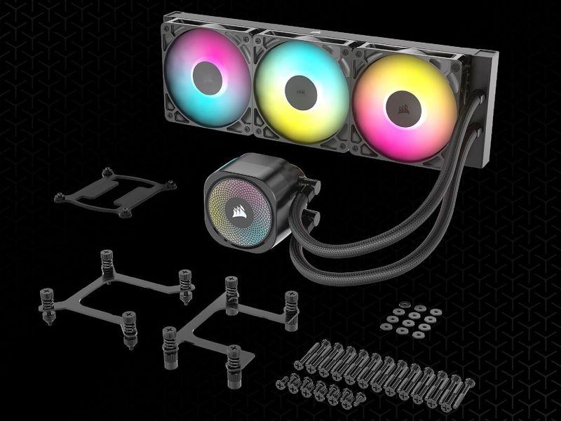 Radiateur 360 mm et ventilateurs du Corsair Nautilus